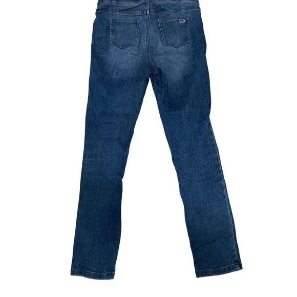 Vineyard Vines Girls Elastic Waist Pull-On Adjustable Waist Denim Jeans sz 12 - Picture 3 of 7